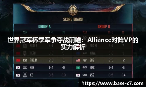 世界冠军杯季军争夺战前瞻:Alliance对阵VP的实力解析
